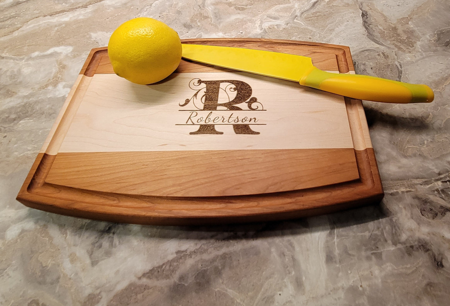 Sunrise Cutting Board (Cherry and Maple) 9" x 12' x 3/4"