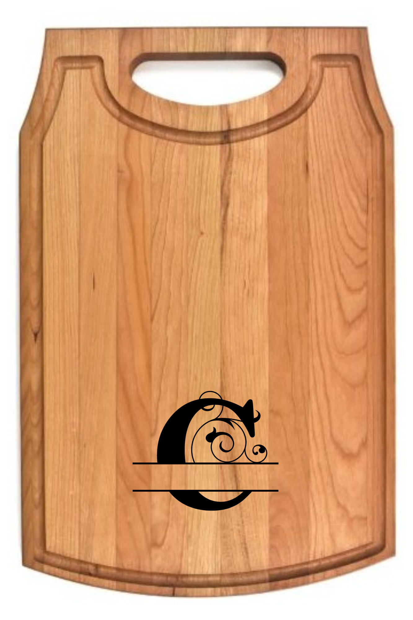 Cherry Cutting Board with Handle 10 1/2" x 16" x 3/4"