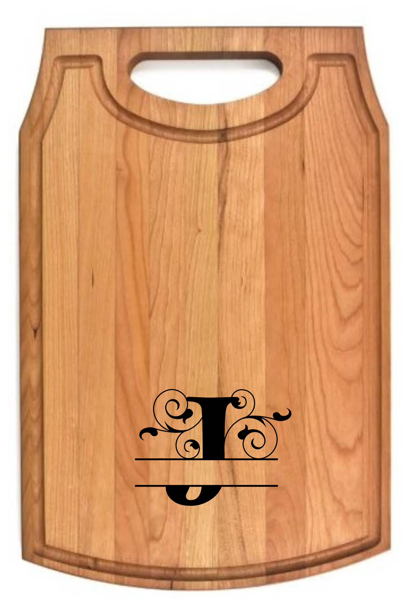 Cherry Cutting Board with Handle 10 1/2" x 16" x 3/4"