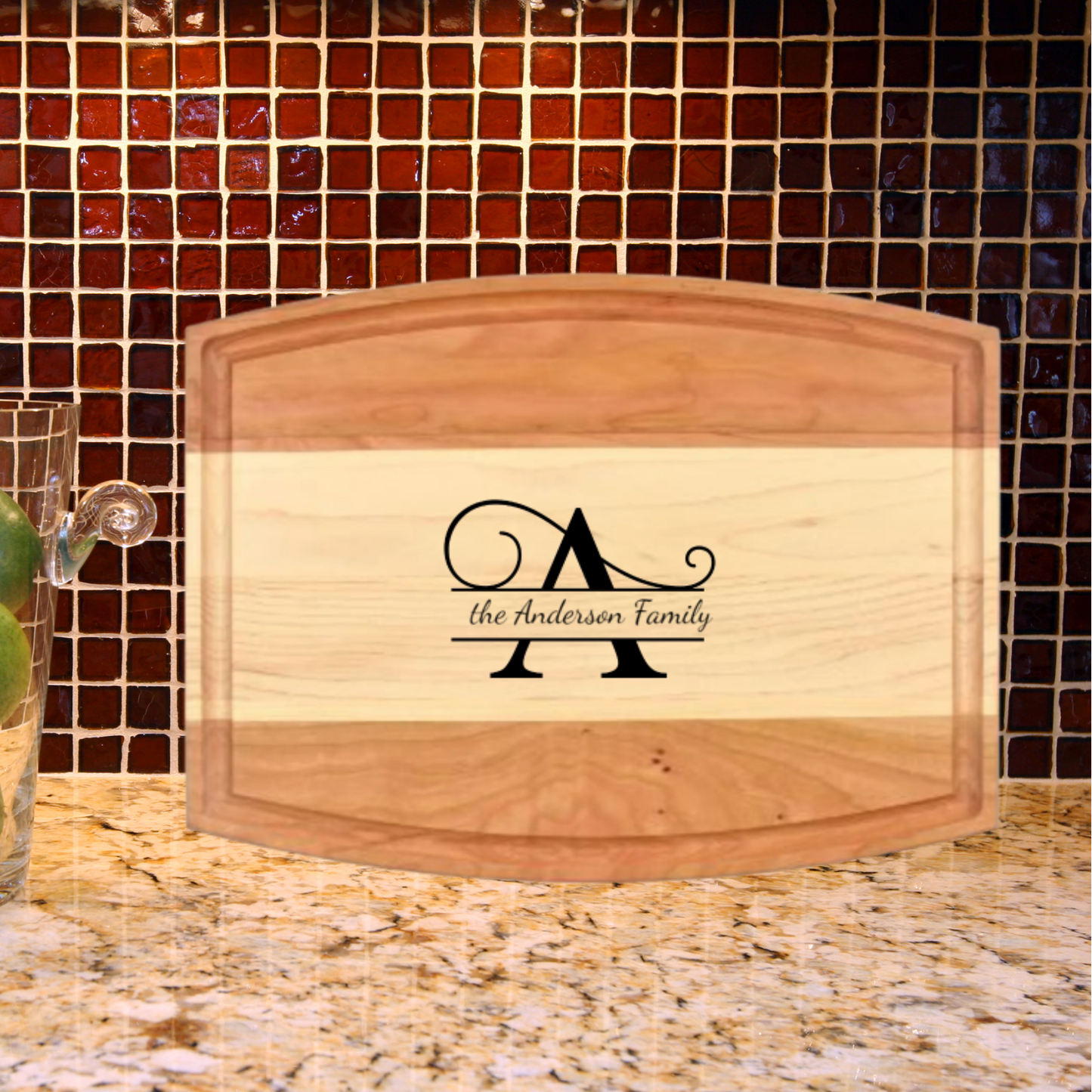 Sunrise Cutting Board (Cherry and Maple) 9" x 12' x 3/4"