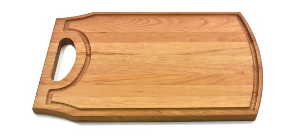 Cherry Cutting Board with Handle 10 1/2" x 16" x 3/4"